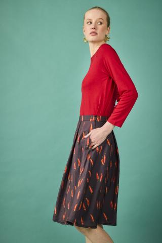 Falda Kiev negra chili Smile Vestidor
