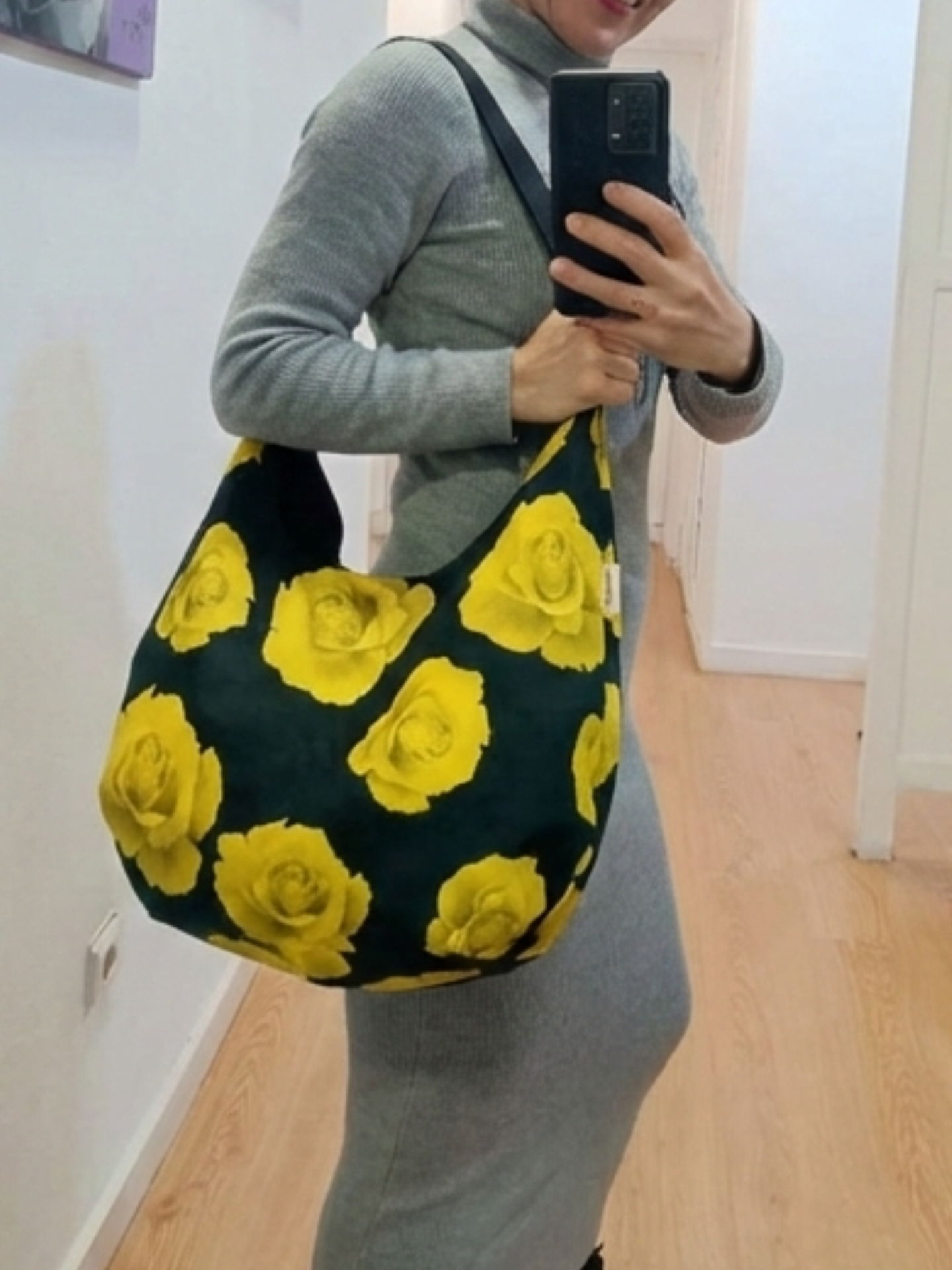 Bolso Bandolera Rosas Amarillas Lady Cactus