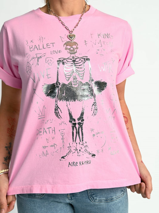 Camiseta Ballet rosa de Aire Retro