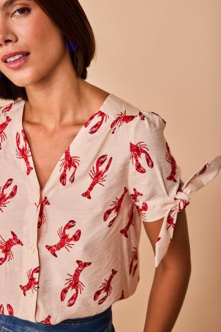 Camisa Ogrove Rojo Cangrejo Smile Vestidor