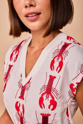 Blusa Langostas rojas de Smile