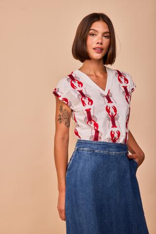 Blusa Langostas rojas de Smile