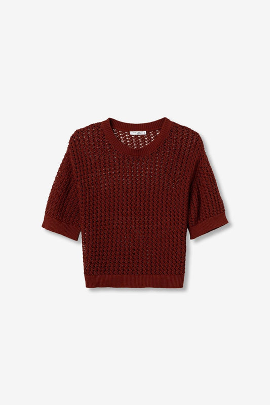 Camiseta Stefani marrón chocolate de Tiffosi