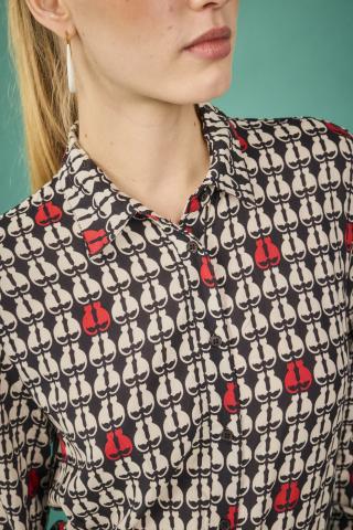 Camisa Atenas Gato rojo de Smile Vestidor