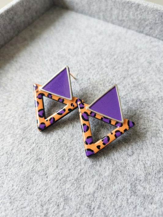 Pendientes triangulares print de Lady Cactus