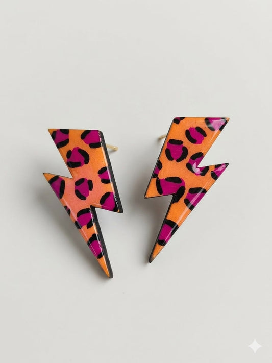 Pendientes rayos print de Lady Cactus