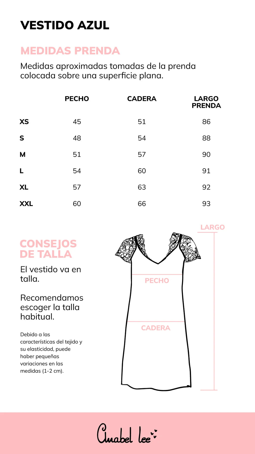 Vestido Azul de Anabel Lee
