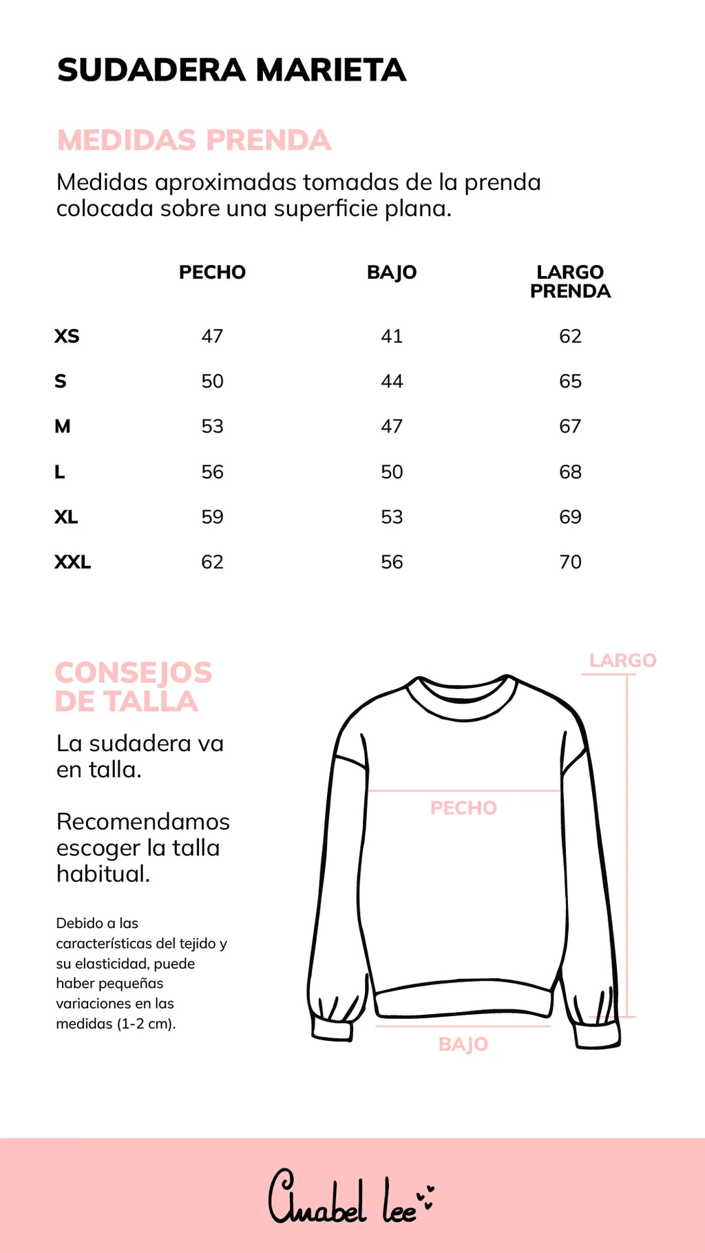 Sudadera Marieta de Anabel Lee
