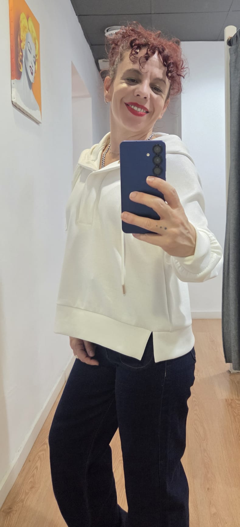 Sudadera Camila blanca de Tiffosi