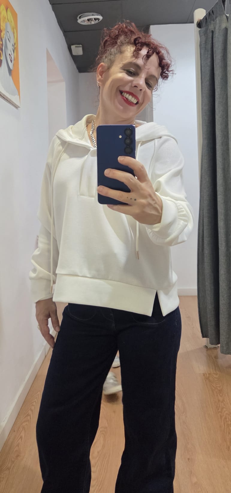 Sudadera Camila blanca de Tiffosi