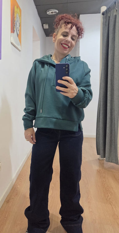 Sudadera Camila verde de Tiffosi