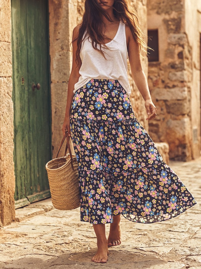 Falda-vestido Flower Power de la colección Aire Retro en Lady Cactus.
