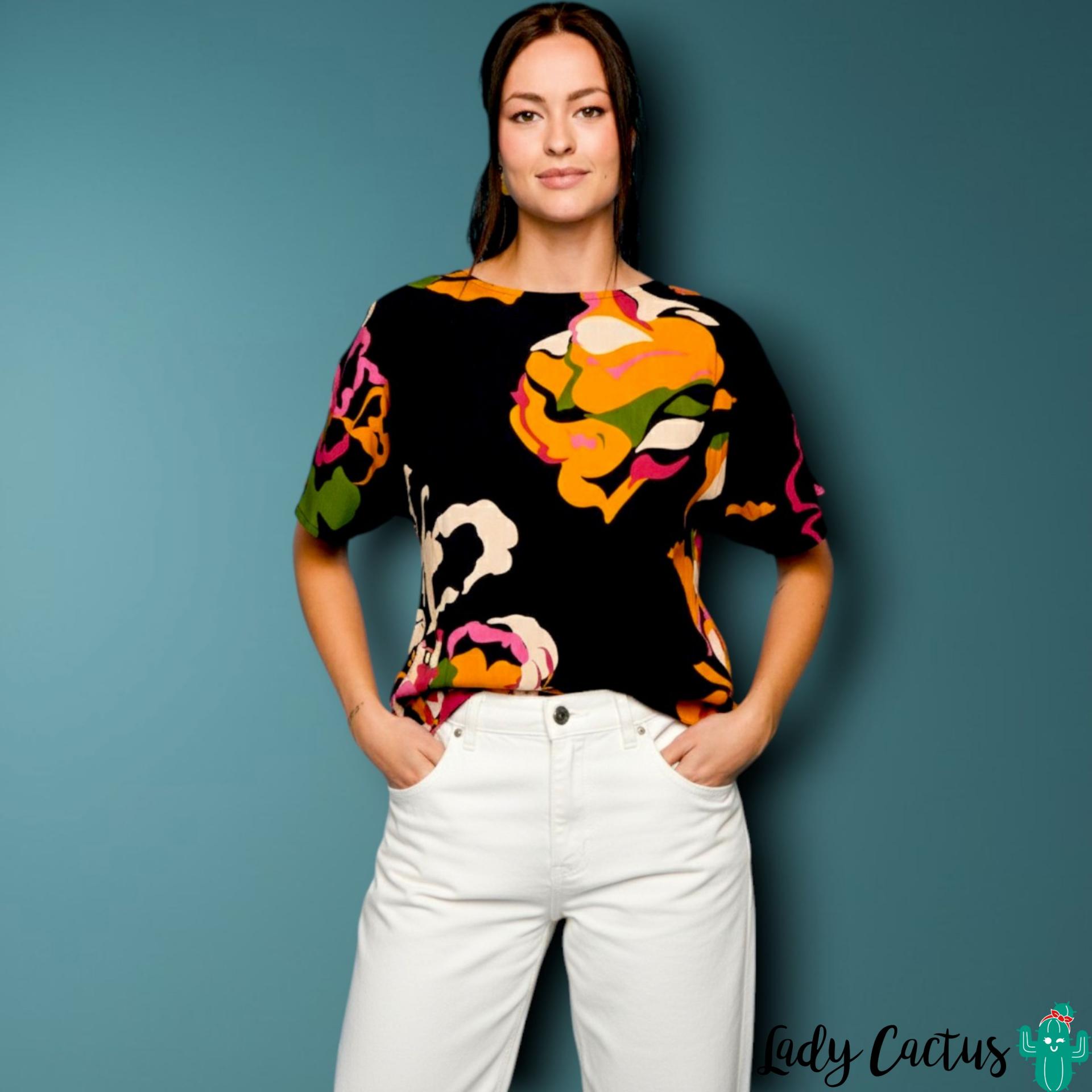 Blusa Gandía con manga corta hasta el codo de Smile para comodidad dinámica