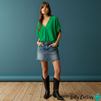 Blusa Maxine Verde - Tiffosi