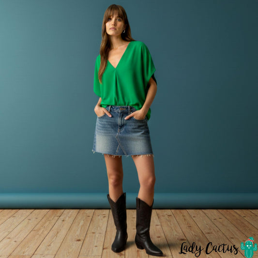 Blusa Maxine Verde - Tiffosi