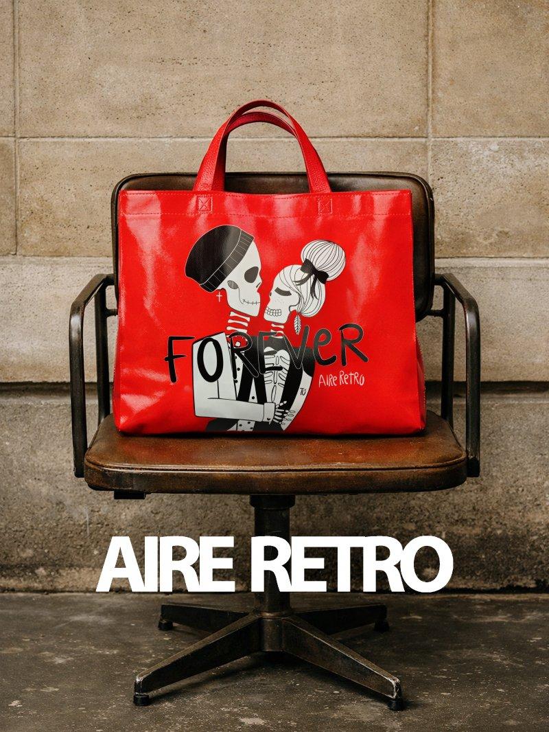 Bolsa de 40 cm de ancho con ilustración Forever para mujer