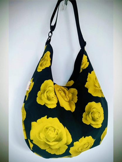 Bolso bandolera Rosas Amarillas de Lady Cactus con estampado vibrante