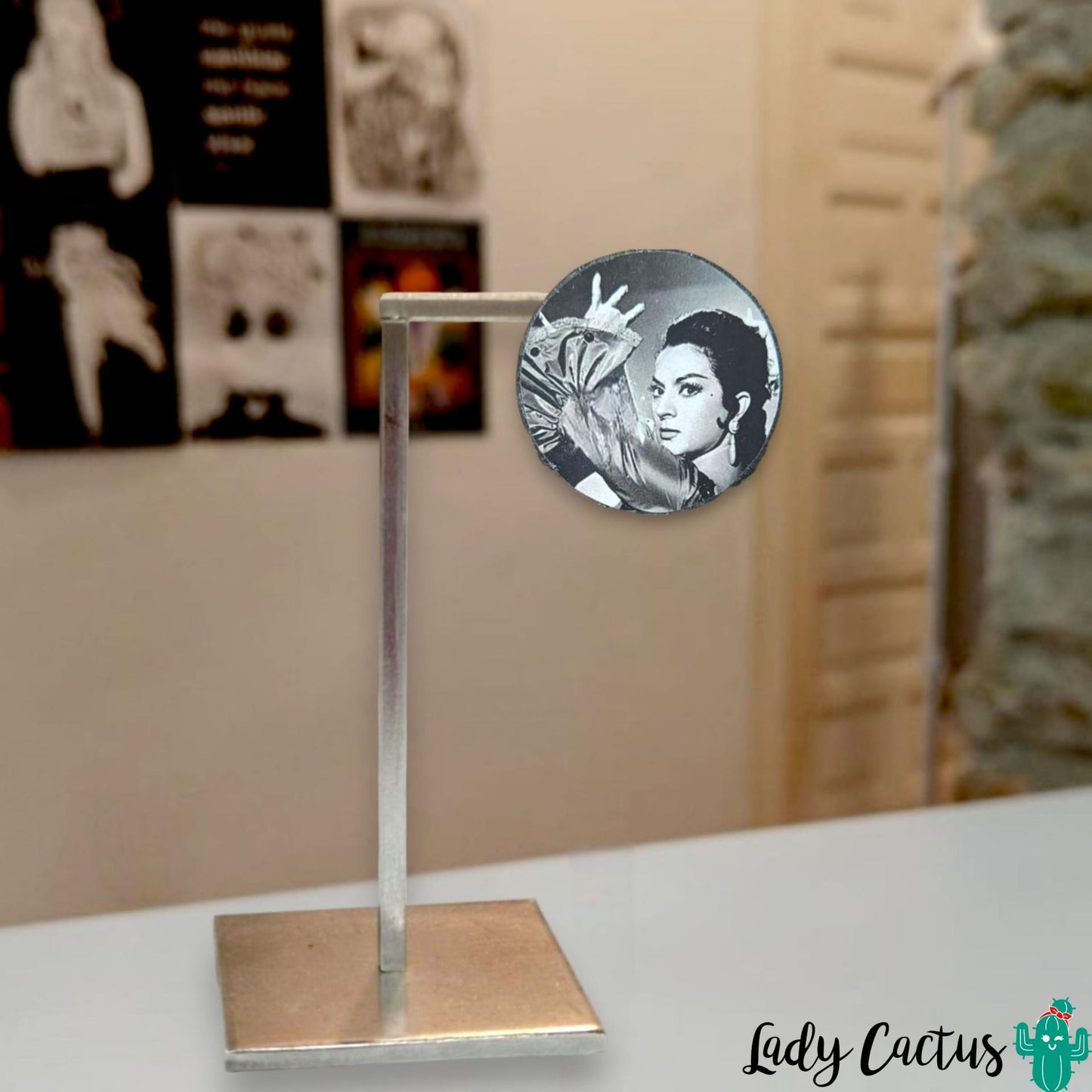 Broche Lola Flores Redondo Flamenca Soy Colorearte