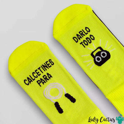 Calcetines Para Darlo Todo Amarillo Negro UO