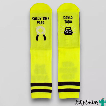 Calcetines Para Darlo Todo Amarillo Negro UO