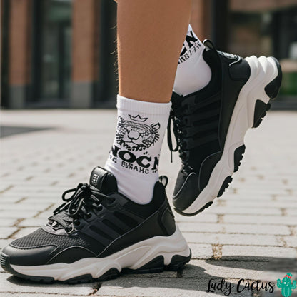 Calcetines Tiger blanco de Noc the Brand en Lady Cactus con refuerzo y esencia urbana