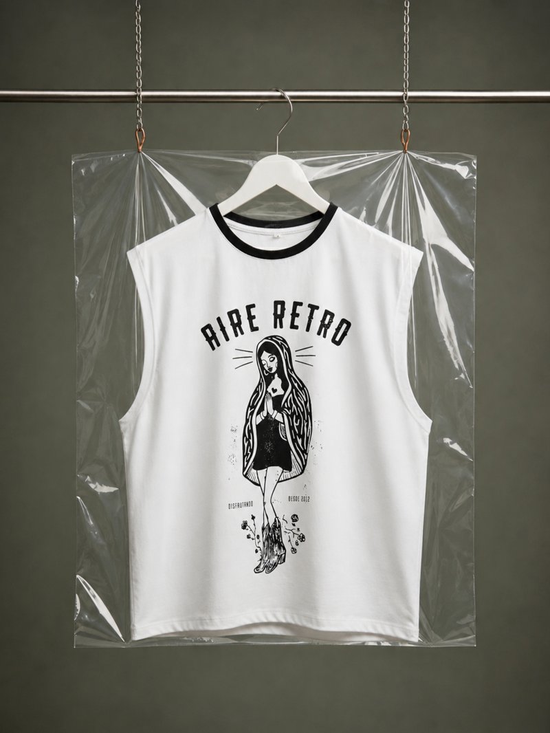 Camiseta "Guadalupe" blanca de Aire Retro