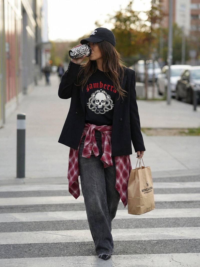 Camiseta de algodón premium de manga larga y talle corto