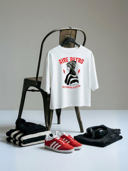 Camiseta de algodón 100% de alta calidad marca Aire Retro