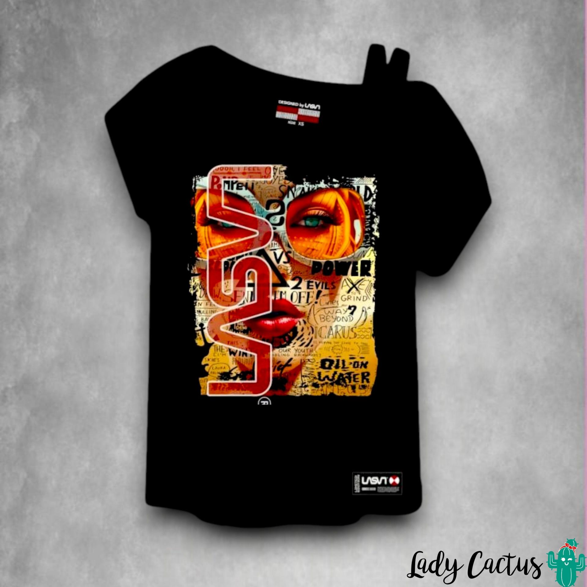 Camiseta Be Water con bordado "Be Water" para toque premium artesanal