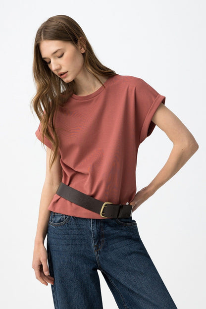 Camiseta rosa empolvado modelo Benjie de Tiffosi