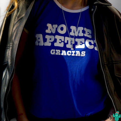 Camiseta Chica No Me Apetece con diseño original español de Aire Retro en Lady Cactus