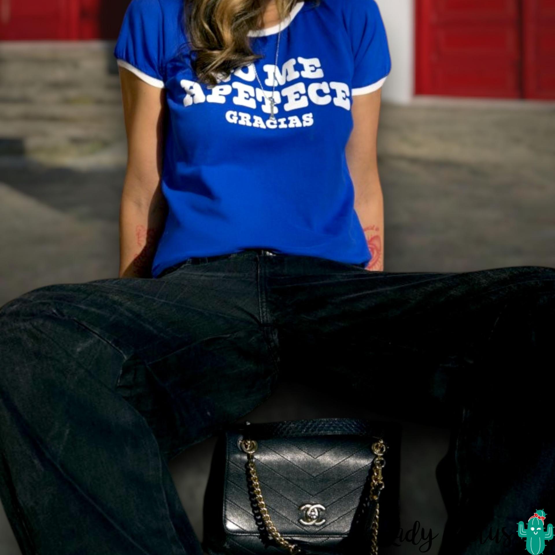 Camiseta Chica No Me Apetece en moda urbana con alma Aire Retro en Lady Cactus