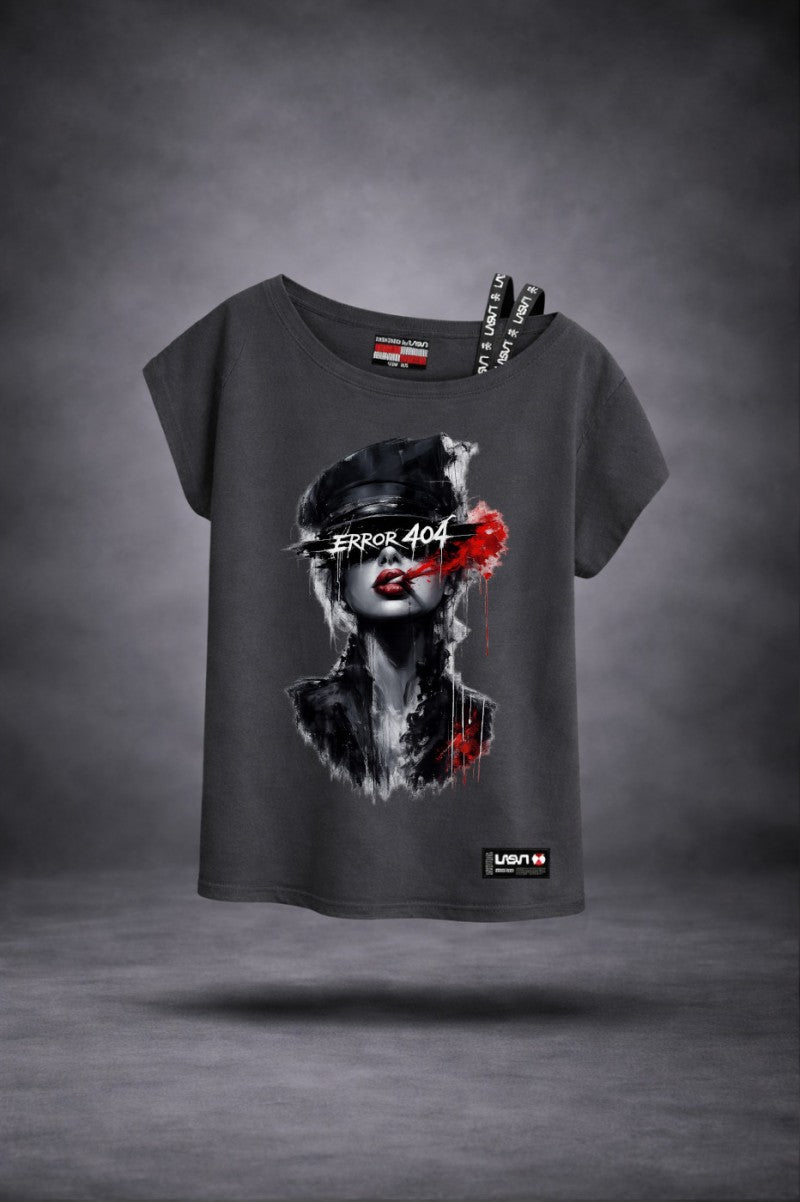 Camiseta 404 gris oscuro de LASAL