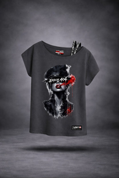 Camiseta 404 gris oscuro de LASAL