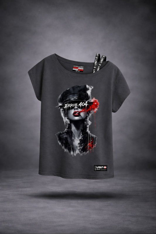 Camiseta 404 gris oscuro de LASAL
