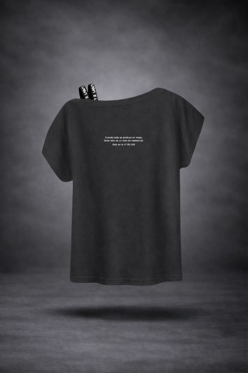 Camiseta 404 gris oscuro de LASAL