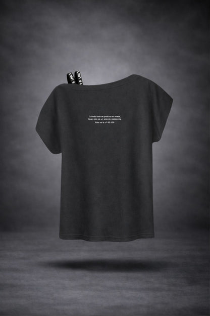 Camiseta 404 gris oscuro de LASAL