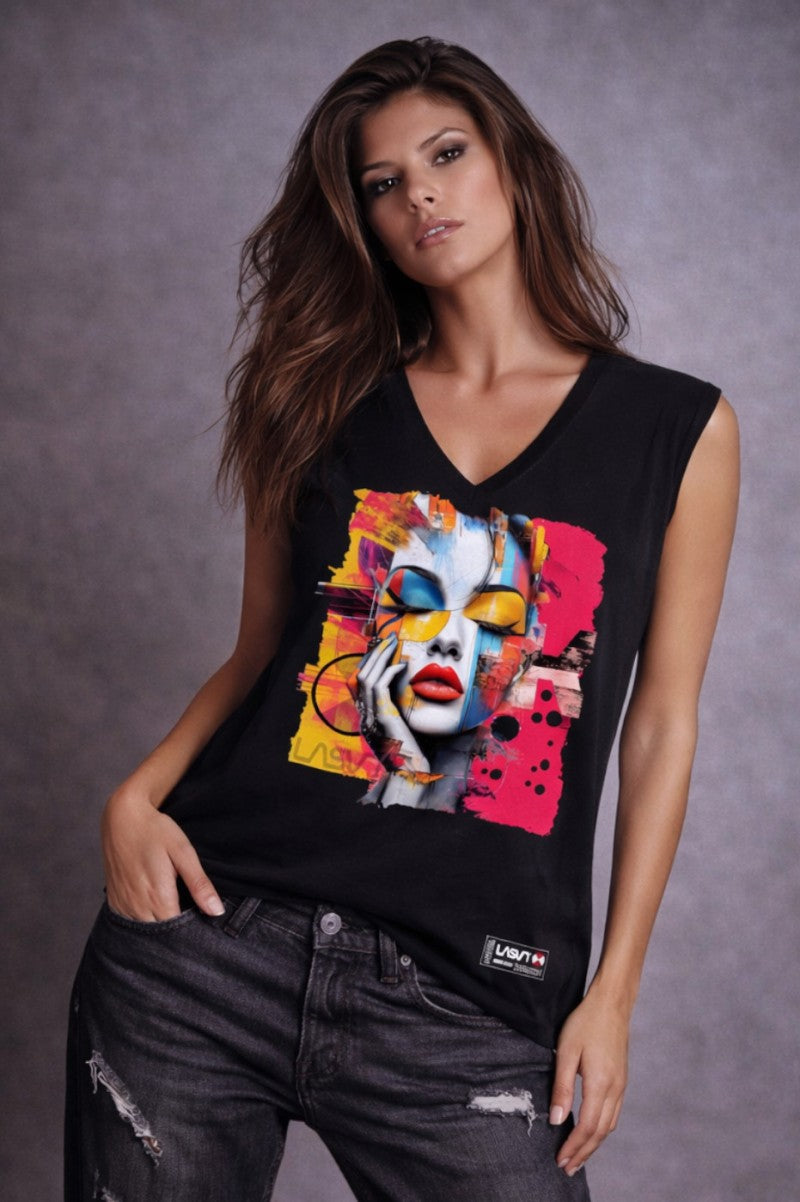 Camiseta Tinta negra de LASAL