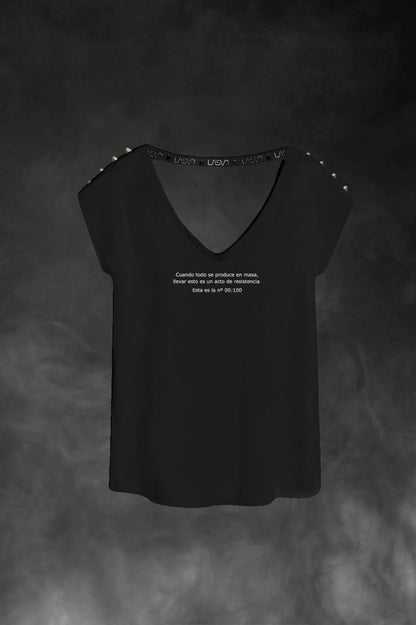 Camiseta Vitamine negra de LASAL