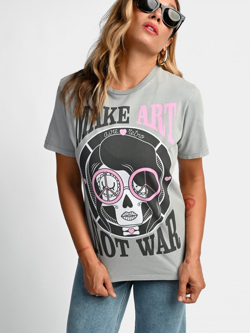 Camiseta "Make Art" de Aire Retro