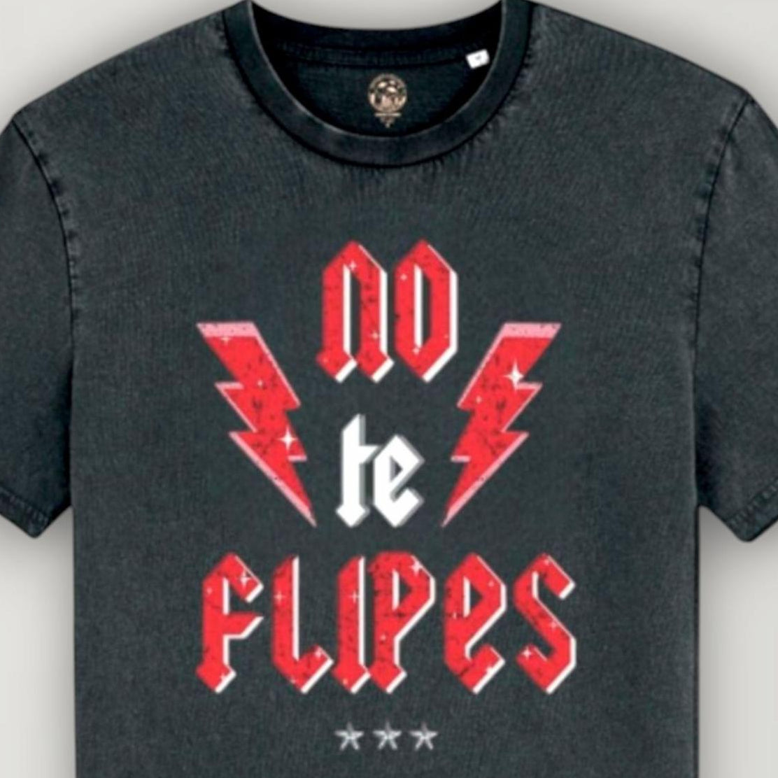 Camiseta No te Flipes en algodón orgánico sostenible de Offset Collage para comodidad auténtica