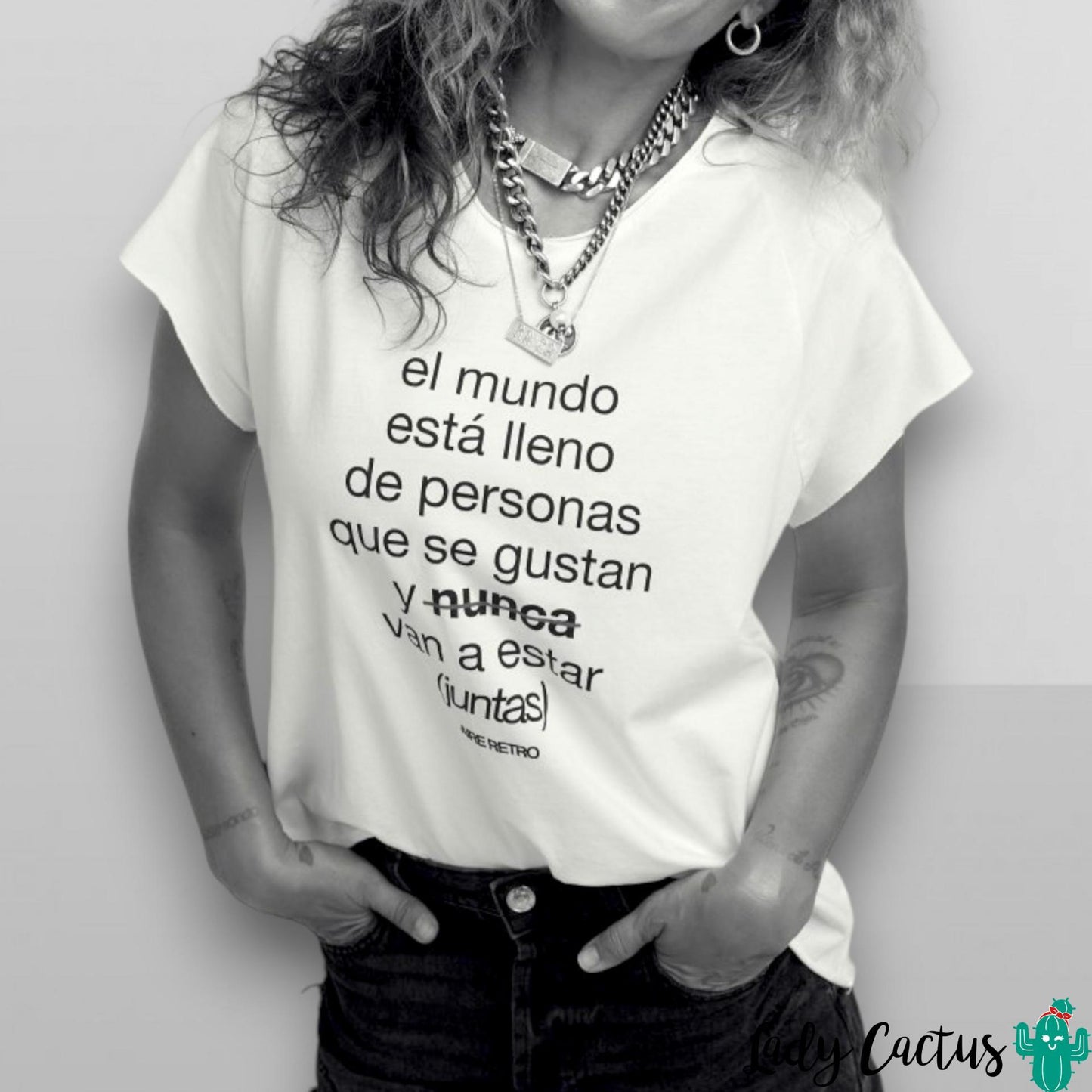 Camiseta Personas en moda urbana con alma Aire Retro en Lady Cactus