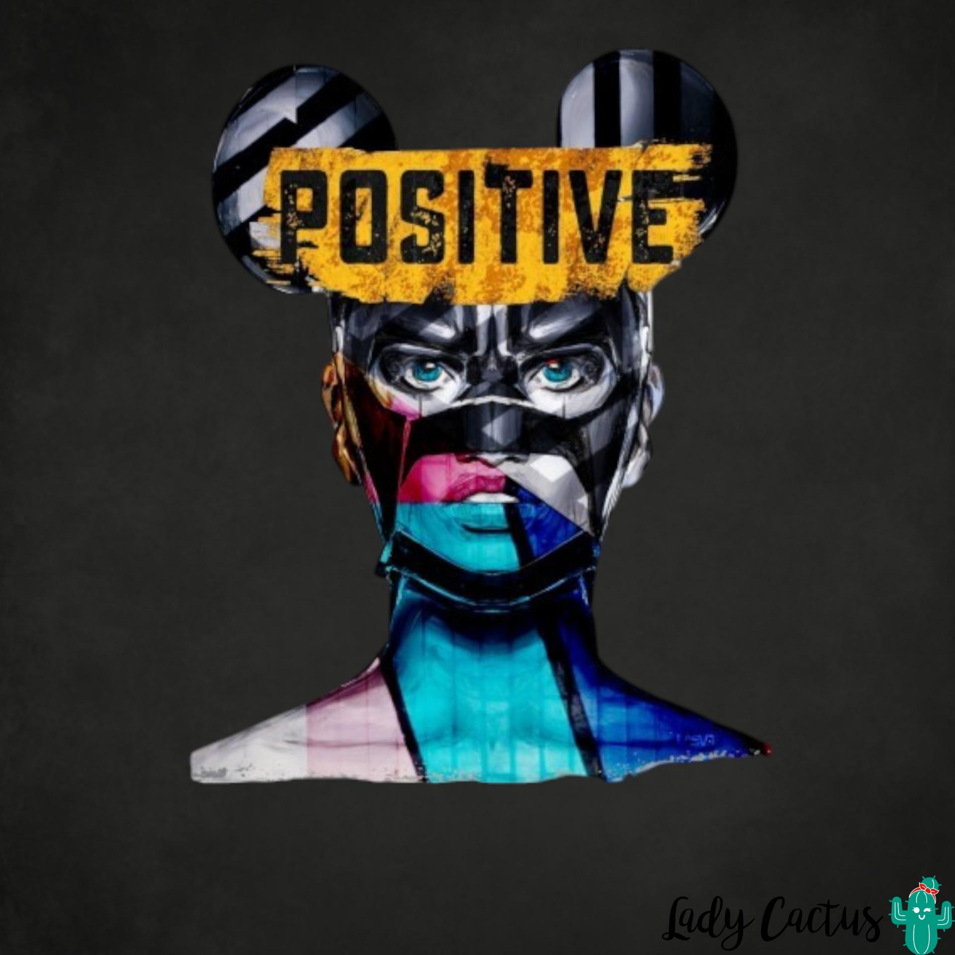 Camiseta Positive con estampación dtf frontal de Lasal para toque premium artesanal