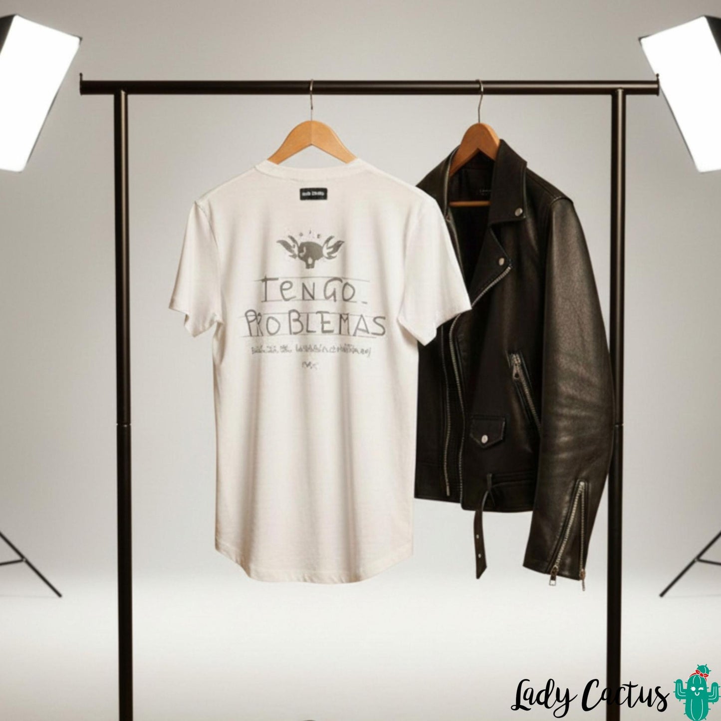 Textura de algodón de la nueva camiseta de Aire Retro "problemas"