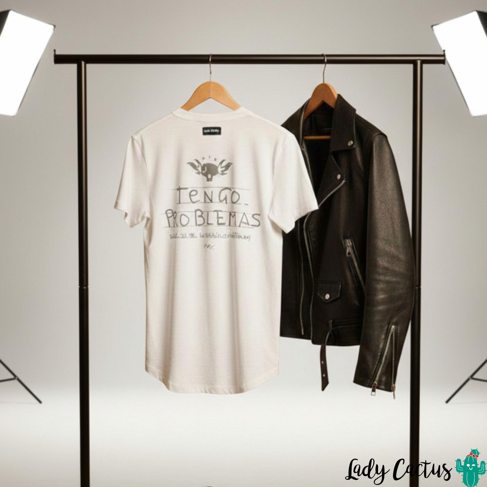 Textura de algodón de la nueva camiseta de Aire Retro "problemas"