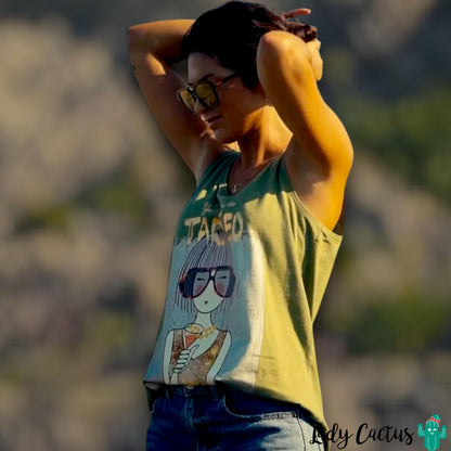 Camiseta de Tirantes Yo Soy Más de Tardeo con print fotográfico de Anabel Lee para guiño positivo