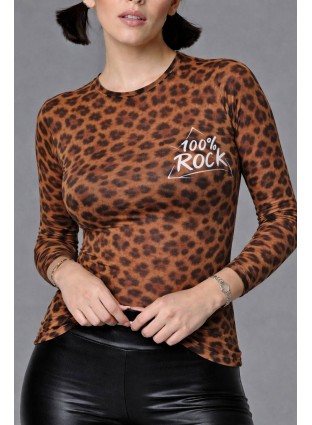 Camiseta de Tul Leopardo de Noc the Brand