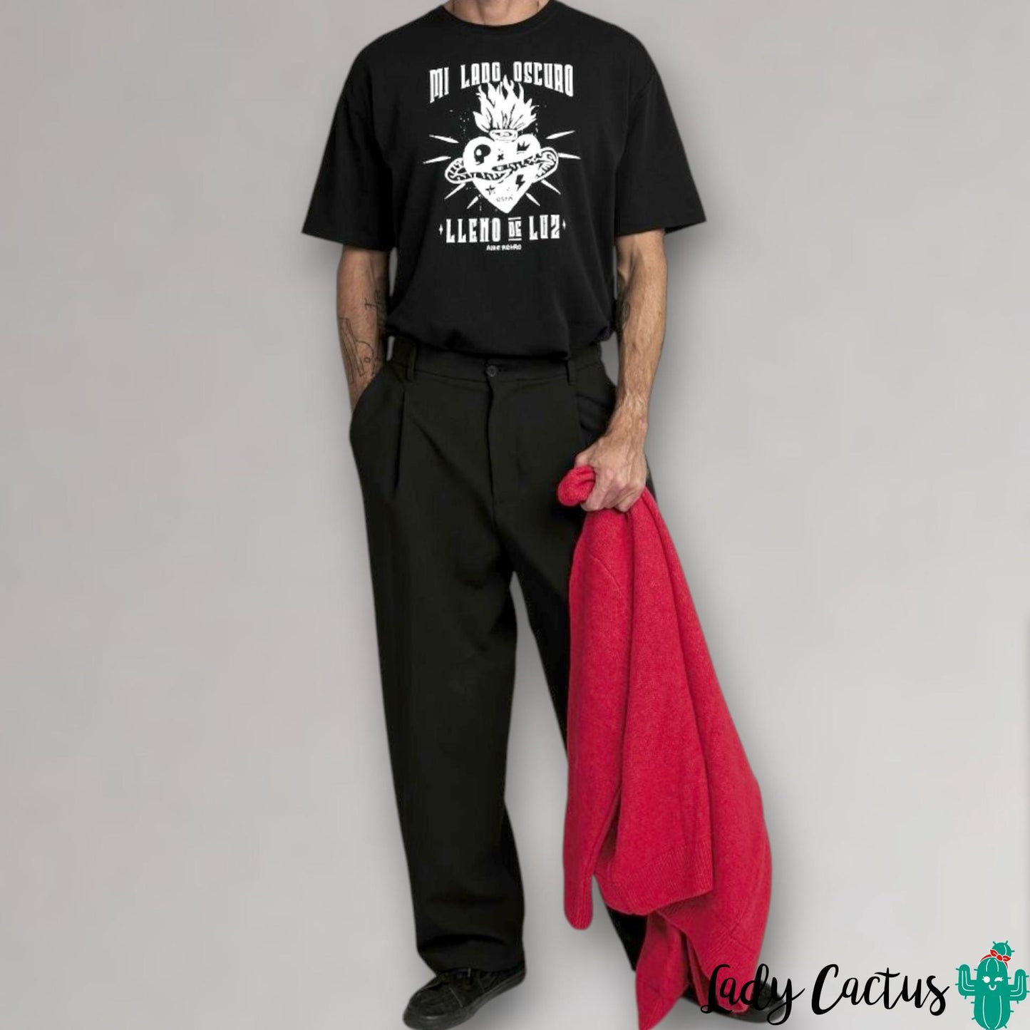 Camiseta Unisex Mi Lado Oscuro como novedad exclusiva de Aire Retro en Lady Cactus