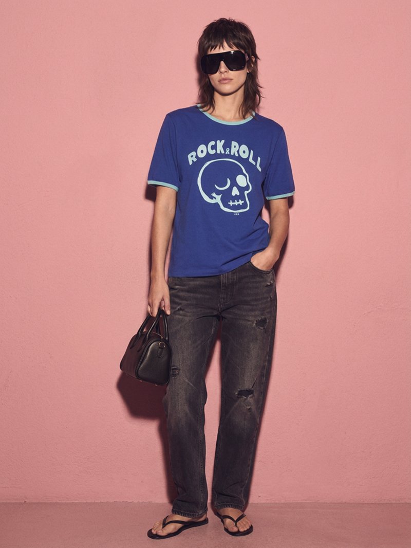 Camiseta "Rock and Roll" de Aire Retro