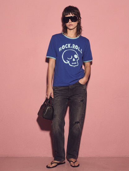 Camiseta "Rock and Roll" de Aire Retro
